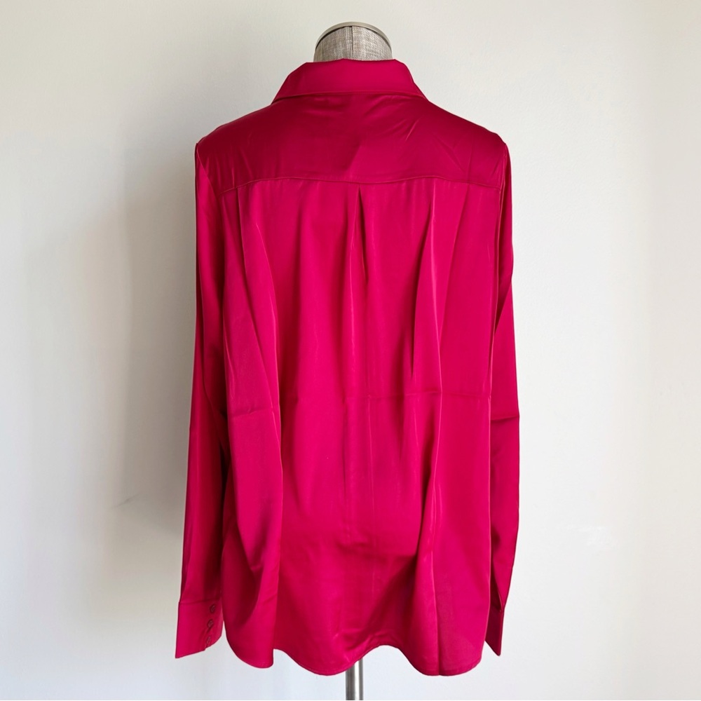 NWT Andrea Iyamah Ruby Red Blouse - Picture 5 of 13